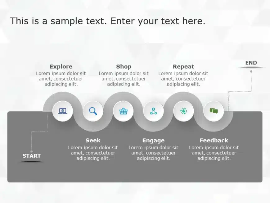 Animated Spiral Customer Journey PowerPoint Template