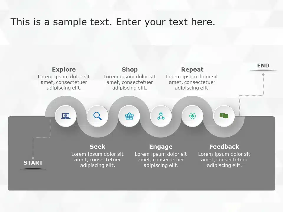 Animated Spiral Customer Journey PowerPoint Template & Google Slides Theme