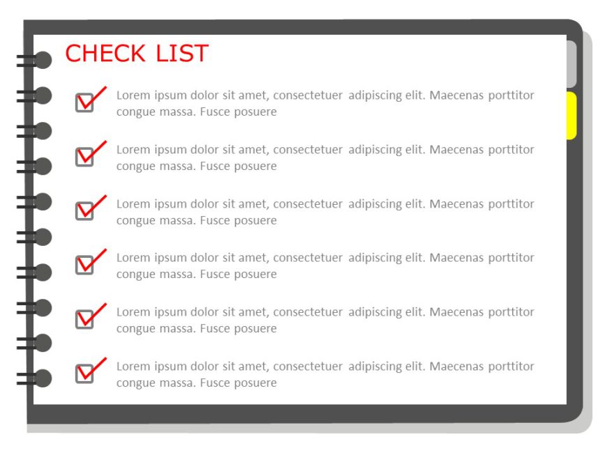 Animated Task Check List PowerPoint Template