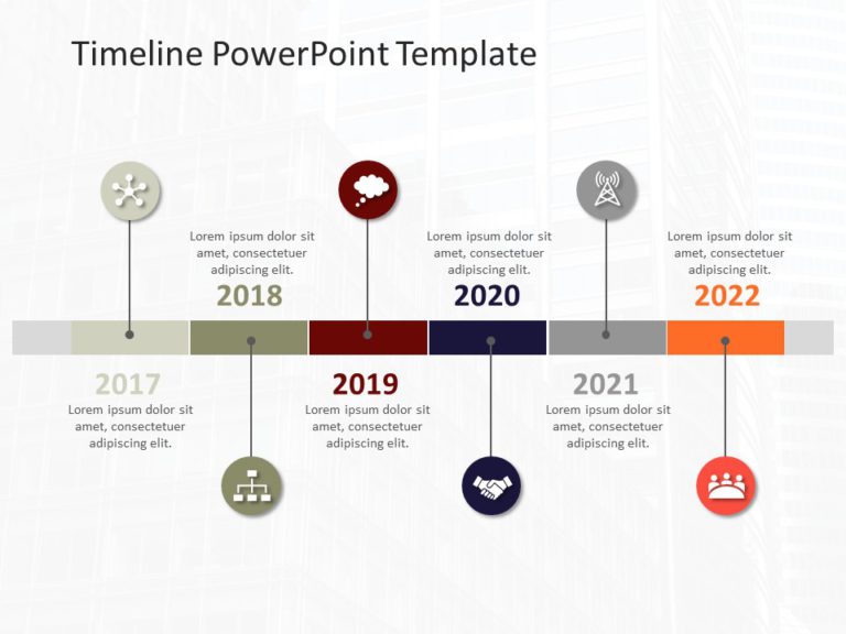 Animated Timeline 54 PowerPoint Template & Google Slides Theme