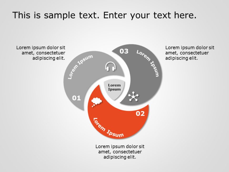 Animated Venn Diagram 9 PowerPoint Template