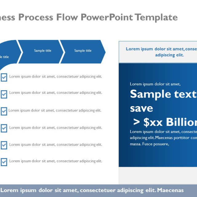 5 Steps Business Process Powerpoint Template 3046