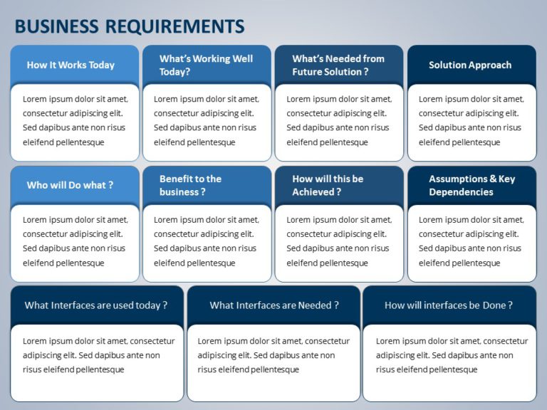 Business Requirements 08 Business Requirements Templates SlideUpLift