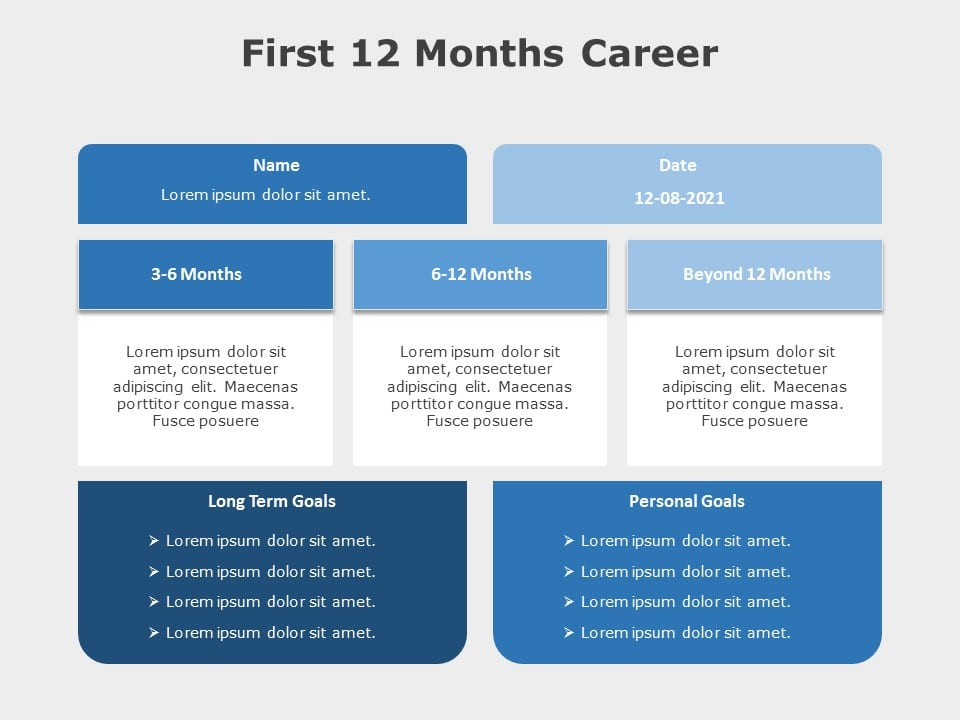 Career Timeline CV 01 PowerPoint Template