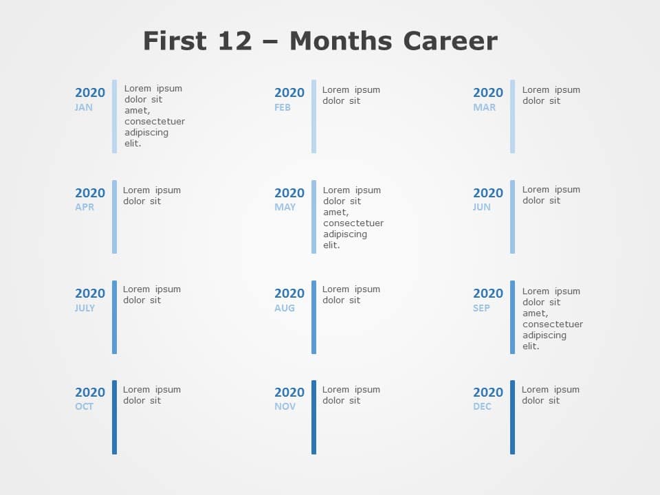 Career Timeline CV 02 PowerPoint Template