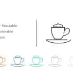 Coffee Icon 01 PowerPoint Template & Google Slides Theme