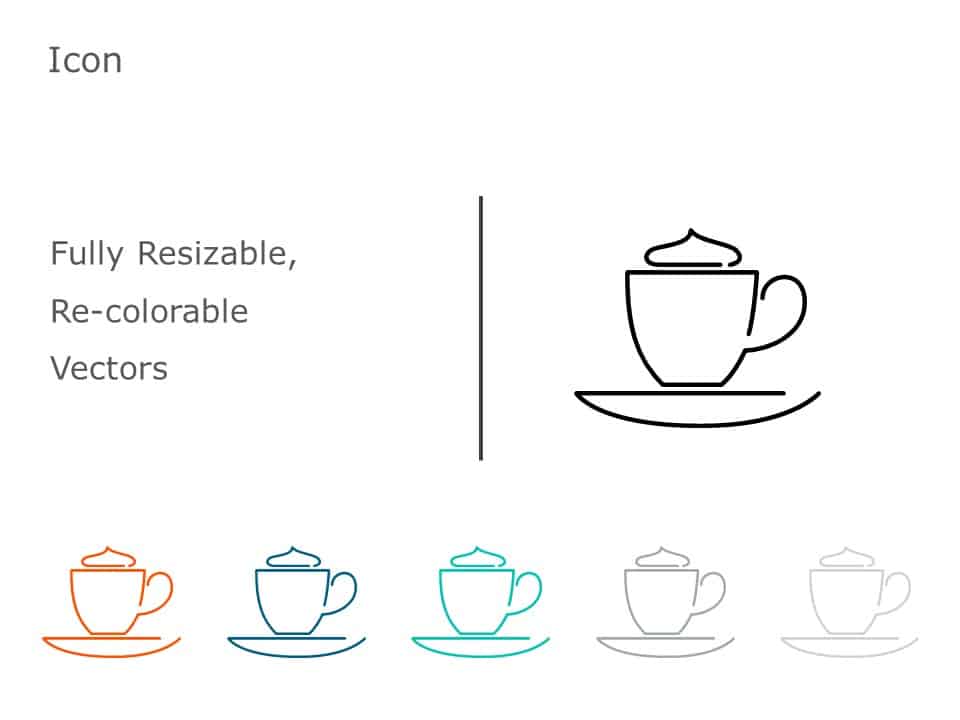 Coffee Icon 01 PowerPoint Template & Google Slides Theme