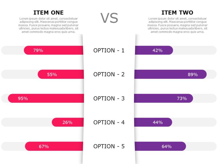 comparison chart template powerpoint