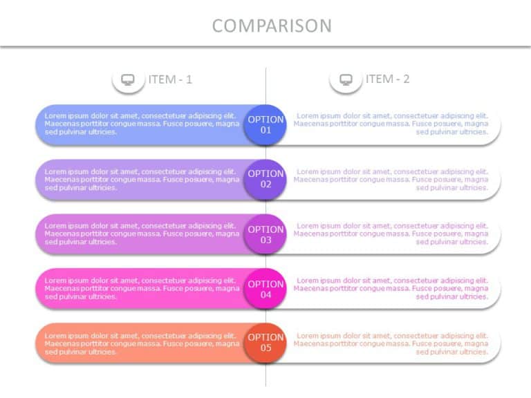 Comparison Slide 01 PowerPoint Template & Google Slides Theme