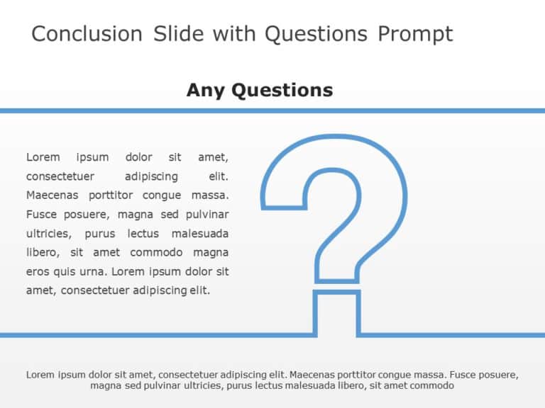 Conclusion Slide With Questions PowerPoint Template & Google Slides Theme