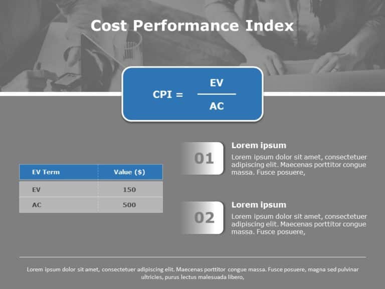 Cost Performance Index 04 PowerPoint Template