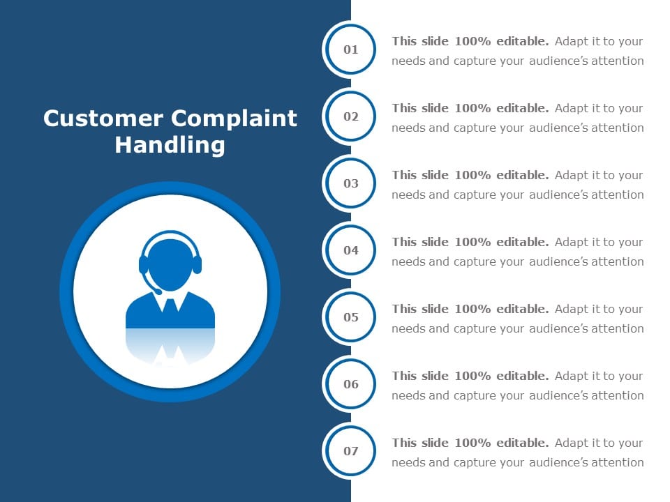 Customer Complaint Handling 04 PowerPoint Template & Google Slides Theme