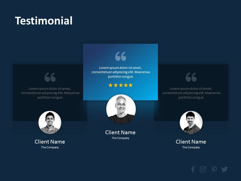 customer testimonial 03 PowerPoint Template & Google Slides Theme