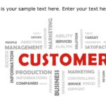 Customer Word Cluster PowerPoint Template & Google Slides Theme