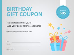 Editable Gift Voucher Templates For PowerPoint | SlideUpLift