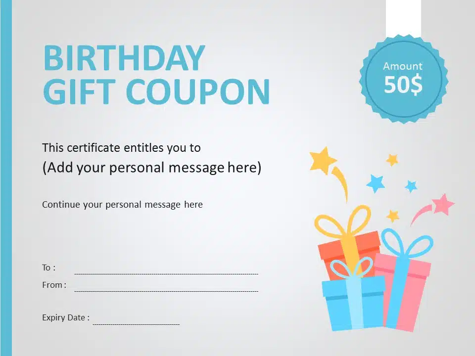 Gift Voucher 02 PowerPoint Template & Google Slides Theme