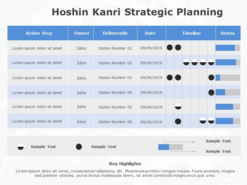 Hoshin Kanri 01 PowerPoint Template
