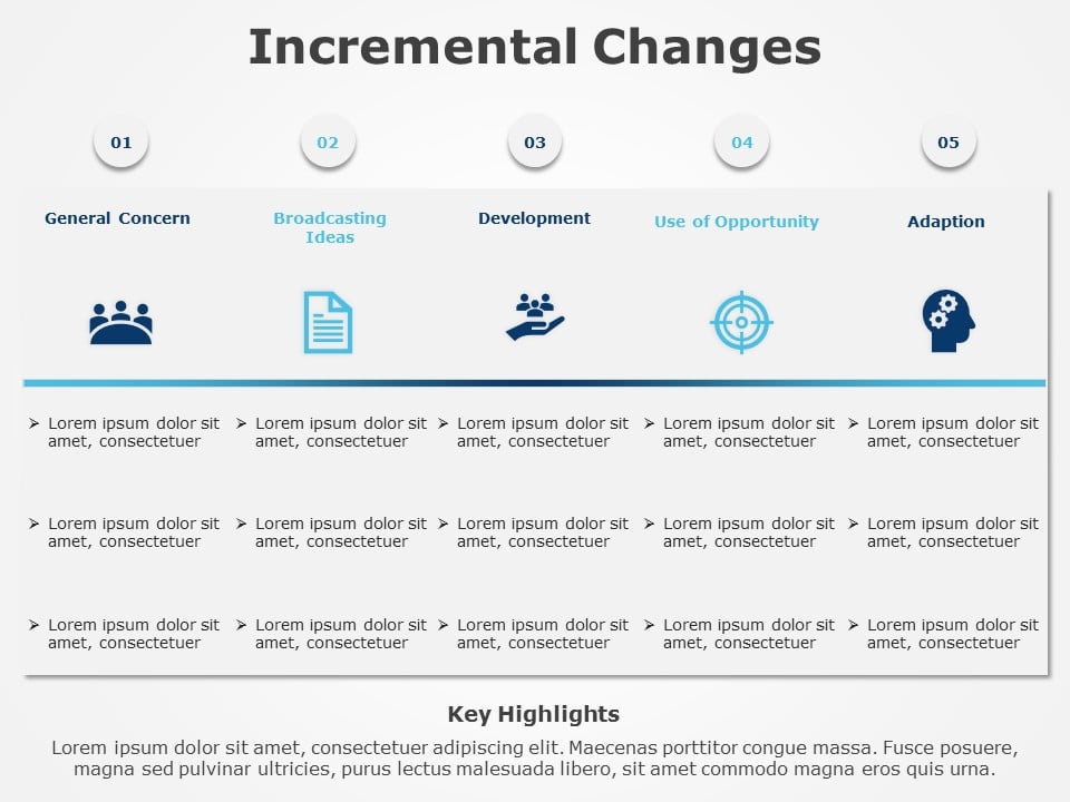 Incremental Changes 01 PowerPoint Template & Google Slides Theme