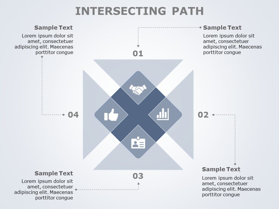 Intersecting Path 02 PowerPoint Template