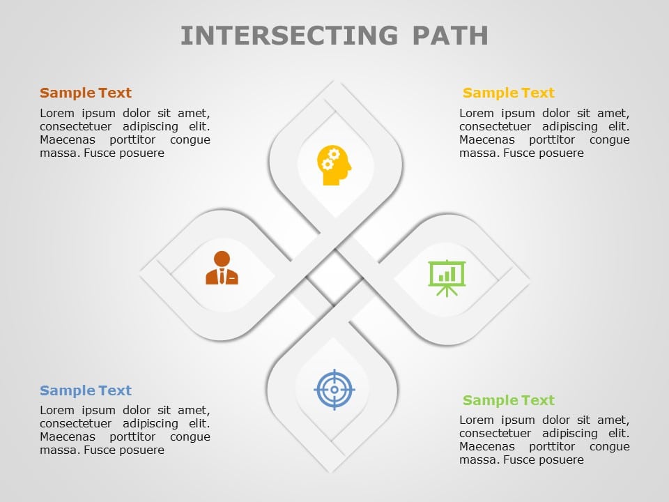Intersecting Path 05 PowerPoint Template & Google Slides Theme