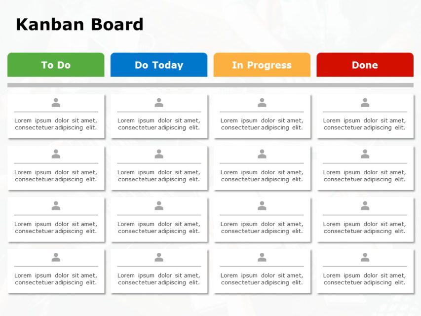 Kanban Board List | Kanban Board Templates | SlideUpLift