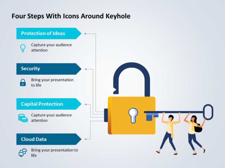 Keyhole Infographic 03 PowerPoint Template & Google Slides Theme