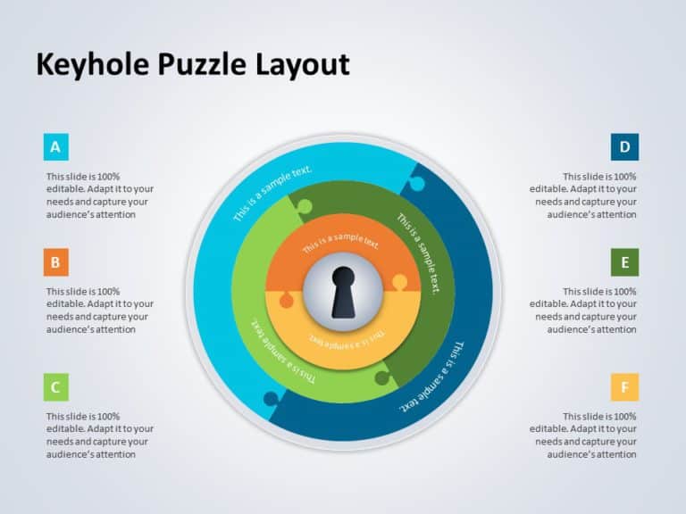 Keyhole Infographic 04 PowerPoint Template & Google Slides Theme