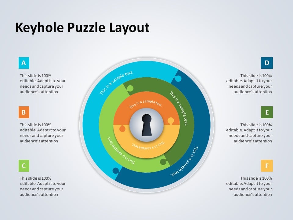 Keyhole Infographic 04 PowerPoint Template