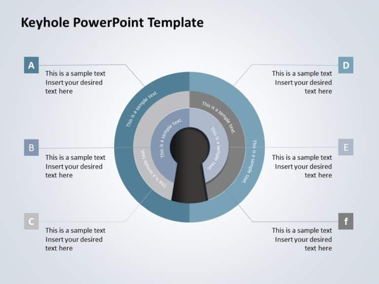 Keyhole Infographic 05 PowerPoint Template & Google Slides Theme
