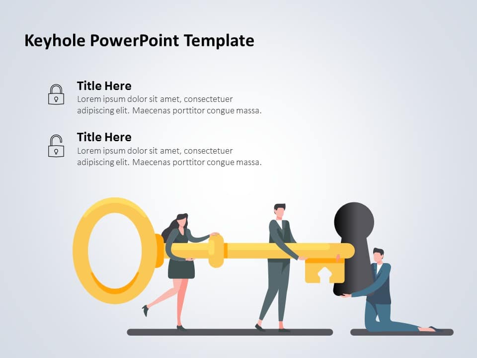 Keyhole Infographic 06 PowerPoint Template