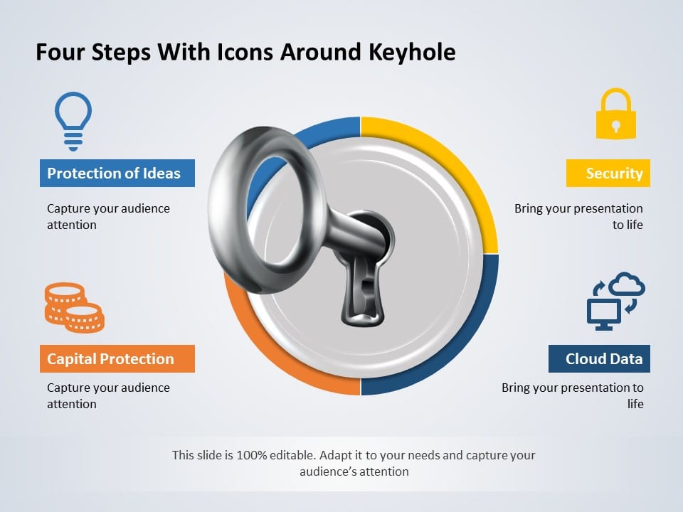 Keyhole Infographic 09 PowerPoint Template & Google Slides Theme