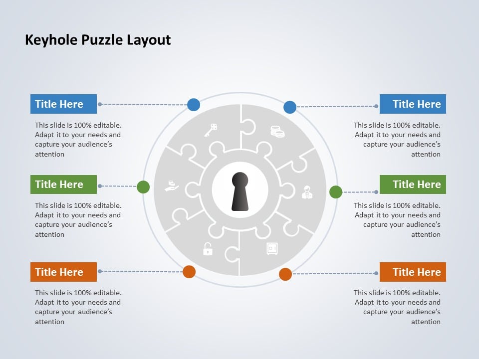 Keyhole Infographic 10 PowerPoint Template & Google Slides Theme