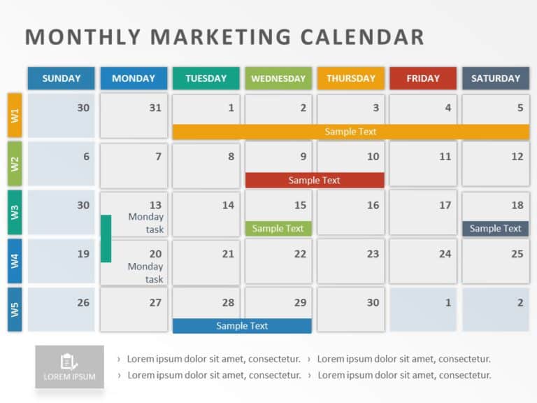 Powerpoint Marketing Calendar Template Neysa Adrienne