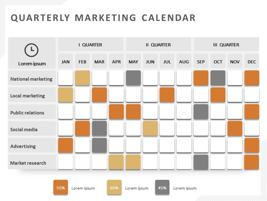 Marketing Calendar 05 PowerPoint Template