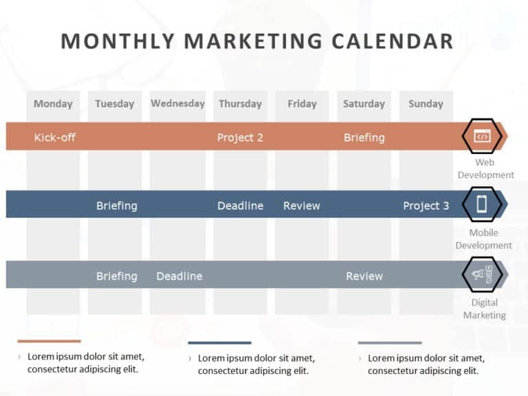Marketing Calendar 08 PowerPoint Template & Google Slides Theme