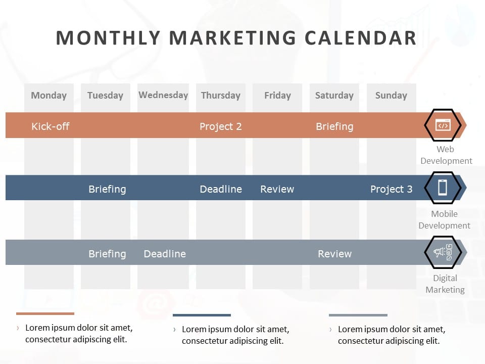 Marketing Calendar 08 PowerPoint Template