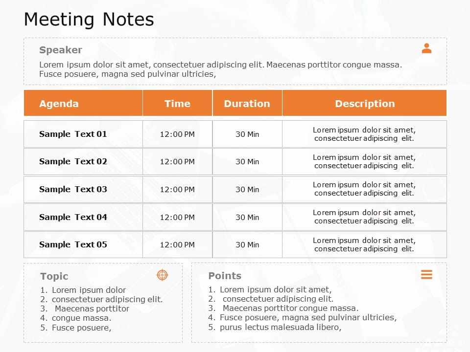 Meeting Notes 02 PowerPoint Template & Google Slides Theme