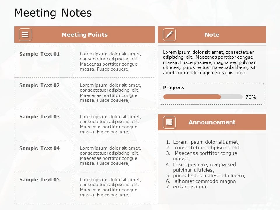 Meeting Notes 03 PowerPoint Template