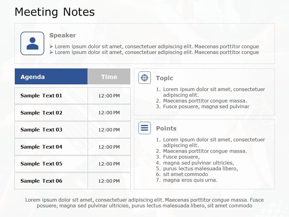 Meeting Notes 06 PowerPoint Template