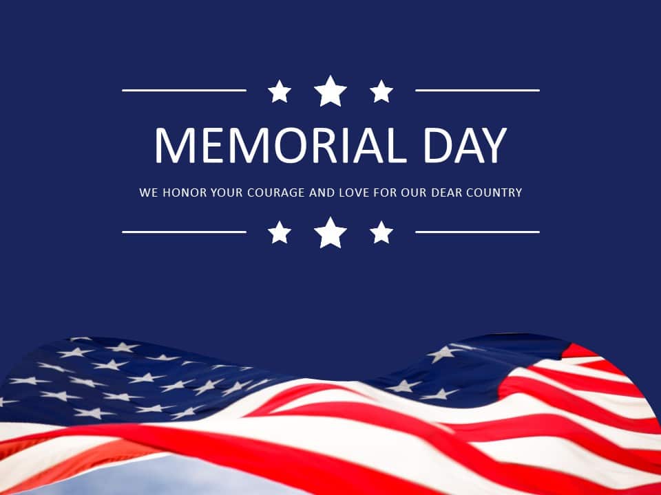 Memorial Day 09 PowerPoint Template & Google Slides Theme
