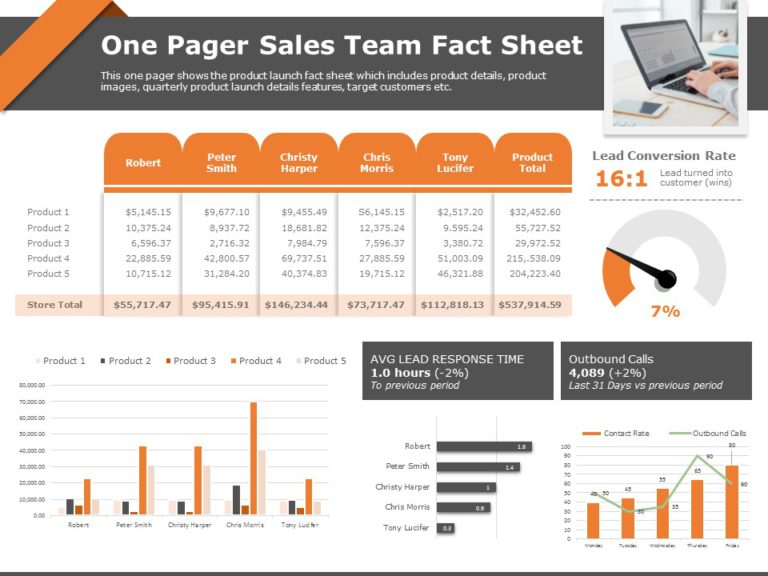 One Page Fact Sheet Template & Google Slides Theme