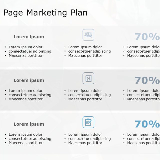 One-Pager Marketing Strategy PowerPoint Template