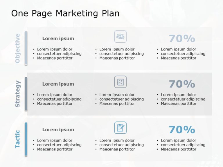 One Page Marketing Plan 02 PowerPoint Template & Google Slides Theme