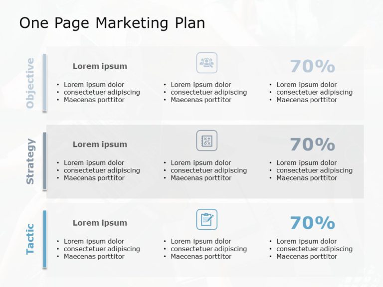 One Page Marketing Plan 02 PowerPoint Template SlideUpLift