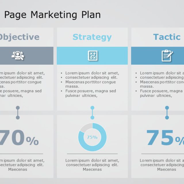 One Page Marketing Plan 06 PowerPoint Template