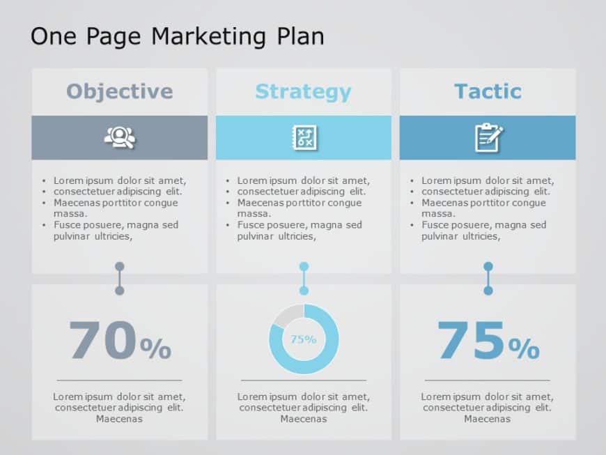 One Page Marketing Plan 03 PowerPoint Template