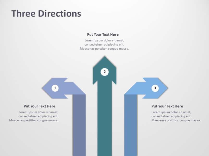 Opposing Directions PowerPoint Template