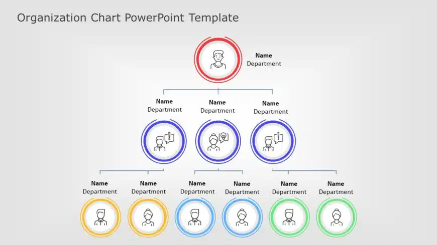 organization chart 03 PowerPoint Template