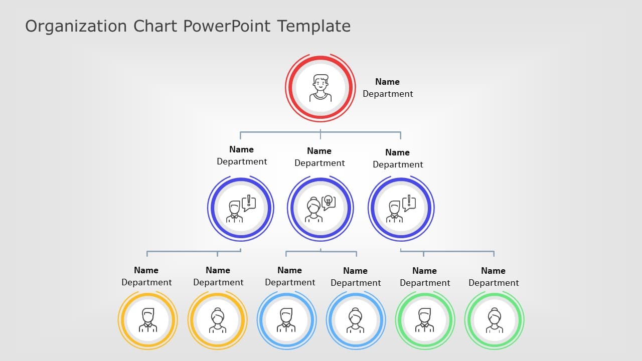 organization chart 03 PowerPoint Template & Google Slides Theme