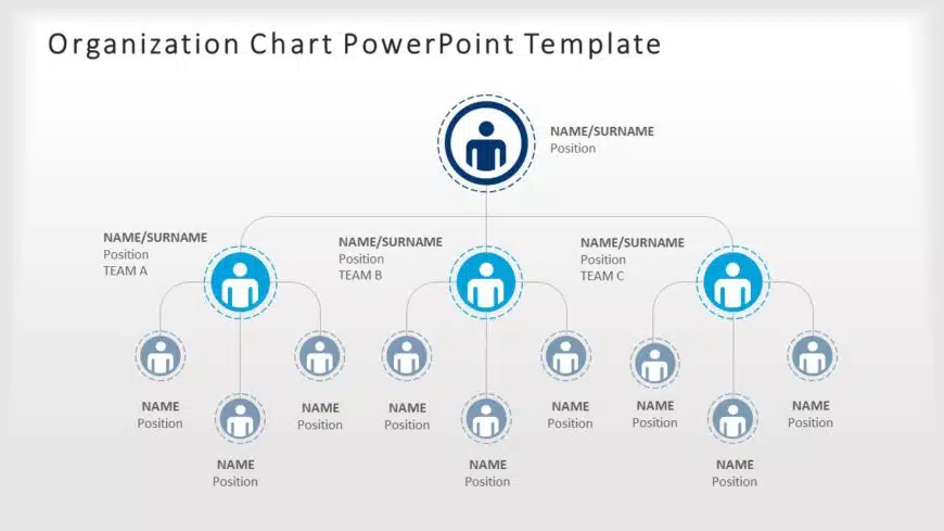 organization chart 04 PowerPoint Template